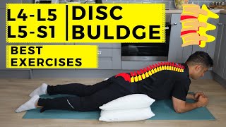 L4 L5  L5 S1 disc bulge best exercise rehabilitation for pain relief [upl. by Antoni]