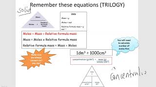 GCSE Chemistry Paper 1 AQA and OCR calculate relative formula mass moles percentage yield  more [upl. by Nevaj585]