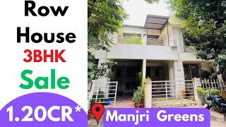 3bhk Row House sale Manjri Greens  rowhouseforsale manjrigreens rowhouseinpune [upl. by Anitnamaid]