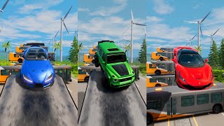 Super Heros Cars Jump In Reverse 12 😱 BeamNGDrive  The Real Granny [upl. by Bonner]