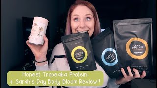 I TRIED TROPEAKA PRODUCTS AND SARAHS DAY BODY BLOOM FOR THE FIRST TIME HONEST FIRST IMPRESSIONS [upl. by Trub]