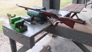 Shooting Mosin Nagant 9130 rifle with Lyman 314299 cast bullets [upl. by Netsryk]