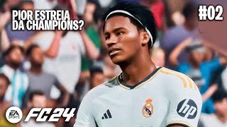 A DECEPCIONANTE ESTRÉIA NA CHAMPIONS  MODO CARREIRA JOGADOR  FC 24  Parte 2 [upl. by Sivolc]