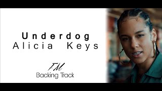 Underdog Alicia Keys  Karaoke  Backing Track [upl. by Laughry]