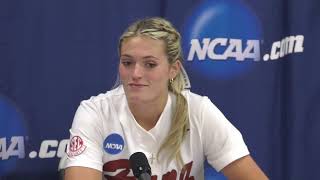 Alabama Softball Super Regionals Game 1 Postgame Coach Murphy Ashley Prange amp Montana Fouts [upl. by Gwenn]