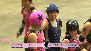 Denver Roller Dolls vs London Rollergirls  2013 Division 1 Playoffs Fort Wayne Game 9 [upl. by Theresina110]