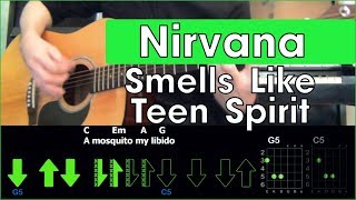 Nirvana  Smells Like Teen Spirit \ Acoustic cover \ Разбор песни на гитаре \ Аккорды и бой [upl. by Kylynn]