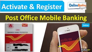 How to activate amp register Post office saving bank mobile banking  POSB Online Banking  India Post [upl. by Ydda782]