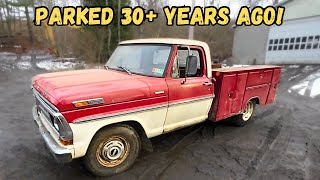 1971 Ford F250 Hasnt Seen the Road in Decades Will it Run and Drive Home [upl. by Otanod406]