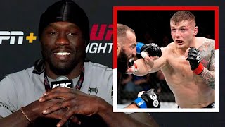 Jared Cannonier I Have Got Pretty Good at Making My Fists Connect to Guys Chins  UFC Vegas 75 [upl. by Gamal]