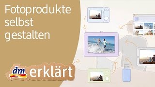 Fotobücher Fotogrußkarten amp Fotokalender selbst gestalten und mit Kodak sofort bei dm drucken [upl. by Adnerb]