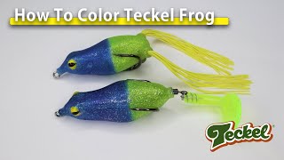 How to make Blue amp Yellow Teckel frog [upl. by Cairistiona]