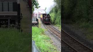 Palmerston steams out of Aberystwyth  Vale of Rheidol Festival of Steam 2024 railway train [upl. by Alysia]