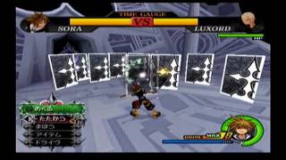 KH2FM  Luxord Data Battle Cavern of Remembrance Critical [upl. by Ymrej]