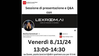 Lexroomai in visita da progettoLEVA come funziona esempio live [upl. by Liggett]