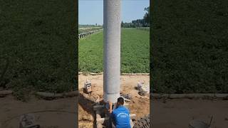 Water well cement pipe crane installation process [upl. by Kristan503]