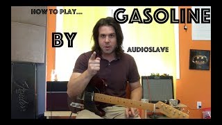 Guitar Lesson How To Play Gasoline By Audioslave [upl. by Neerbas442]