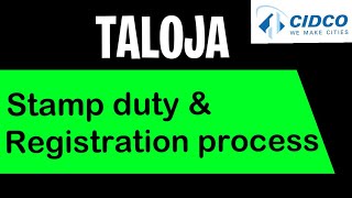 Stamp duty and registration process  Taloja secretor 36  CIDCO housing lottery [upl. by Gasper]