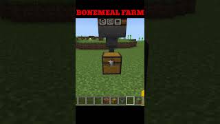 EASY BONE MEAL FARM minecraftshorts viral trending shorts [upl. by Fabrice]