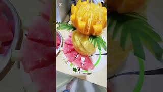 Fruit Platter Design shortsfeed fruitchopping design [upl. by Dloreg]