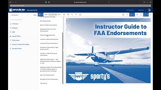 Sportys Flight Instructor Portal—Hands on Demo [upl. by Kired598]