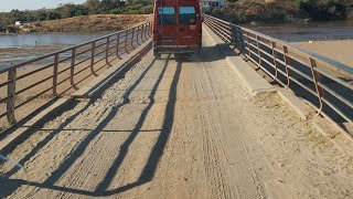 Extreme Highway off  roading on a min bus on Morondava to Antananarivo highway in Madagascar [upl. by Zephan]