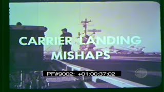 US NAVY AIRCRAFT CARRIER LANDING MISHAPS amp CRASHES Training Film 9002 [upl. by Cochrane65]