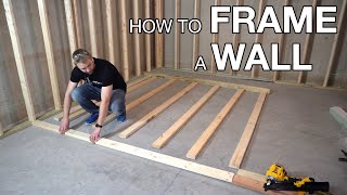 The Basics of Framing A Basement Wall [upl. by Annej]