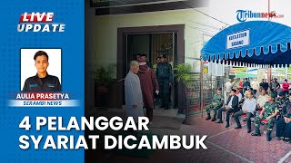 4 Pelanggar Syariat Islam Dicambuk di Kota Sabang Terbukti Terpidana Kasus Judi Online [upl. by Croner]