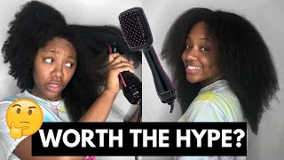 BLOWDRY YOUR HAIR FASTER  Revlon One Step Hair Dryer and Styler Review [upl. by Fawnia360]