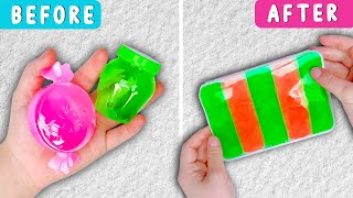 Slime Fixing With Easy Ingredients 🌈 Mixing Random Rainbow Slime ASMR  Jelly Play DIY [upl. by Wylma]