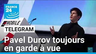 Le patron de Telegram toujours en garde à vue Macron récuse toute quotdécision politiquequot [upl. by Misa939]