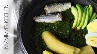 Ghanaian Spinach Stew  Ampesi and Kontomire [upl. by Prowel979]