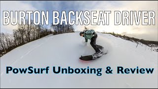 Burton Backseat Driver PowSurf Review Can it Substitute for Surfing [upl. by Araik]