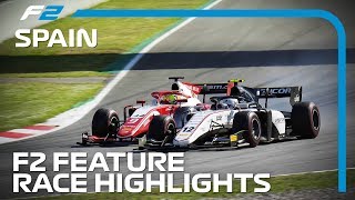 Formula 2 Feature Race Highlights  2019 Spanish Grand Prix [upl. by Damiano]