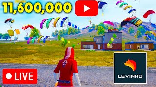 🔴Levinho 11600000 SUBSCRIBERS PUBG MOBILE🔴 [upl. by Nadaha901]