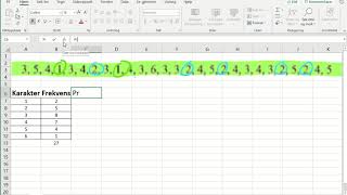 Matte 2P  Statistikk  Frekvenstabell og relativ frekvens i Excel [upl. by Silvano]