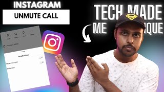 How to unmute call on instagram  how to unmute someone on instagram call [upl. by Amil]