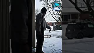 The thief returns the package they stoleCaught on Ring Doorbell doorbellcamera doorbellvideo [upl. by Onimod435]