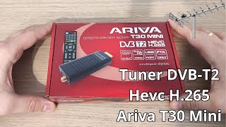 Ferguson Ariva T30 Mini  Tuner DVBT2 Hevc H265  Prezentacja [upl. by Westphal109]