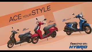 Yamaha Fascino 125 FI Hybrid  Ace Your Style  Equipped with Answer Back function [upl. by Aubin502]