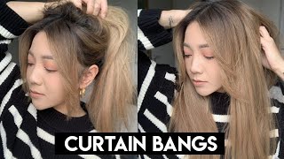 How To Cut Curtain Bangs [upl. by Gabrielli]