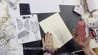 HowTo Create a Stamp Mask  Dylusions Dyan Reaveley [upl. by Latia]