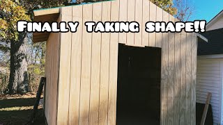 DIY Pallet Shed for Under 1000 Part 3 Wrapping it Up [upl. by Igor]