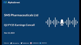 SMS Pharmaceuticals Ltd Q2 FY202425 Earnings Conference Call [upl. by Argyle953]