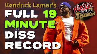 Kendrick Lamars FULL 19 MINUTE DISS record to DRAKE was dropped in portions 2024 [upl. by Iloj714]