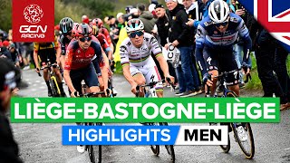 Dominant Solo Victory  LiègeBastogneLiège 2023 Highlights  Men [upl. by Artekal]