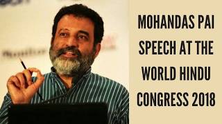 Mohandas Pai Speech on Economic Condition of India at World Hindu Congress 2018 Chicago [upl. by Nah]