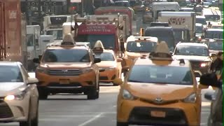 MTA officials hold rally for congestion pricing Adams urges exemption for school buses and taxis [upl. by Baggs]