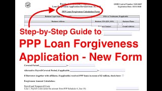 PPP Loan Forgiveness Application  StepbyStep Guide to Get 100 PPP Loan Forgiveness [upl. by Adnat646]